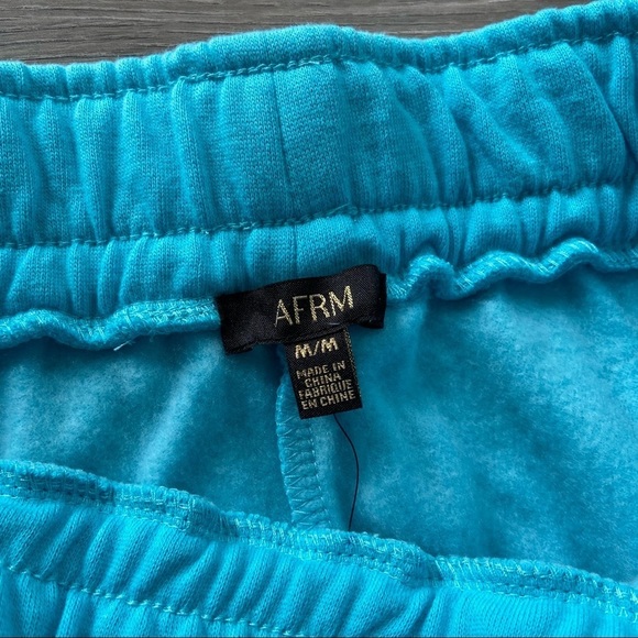 AFRM Tazo Light Blue Fleece Women's Sweatpants - Picture 7 of 11
